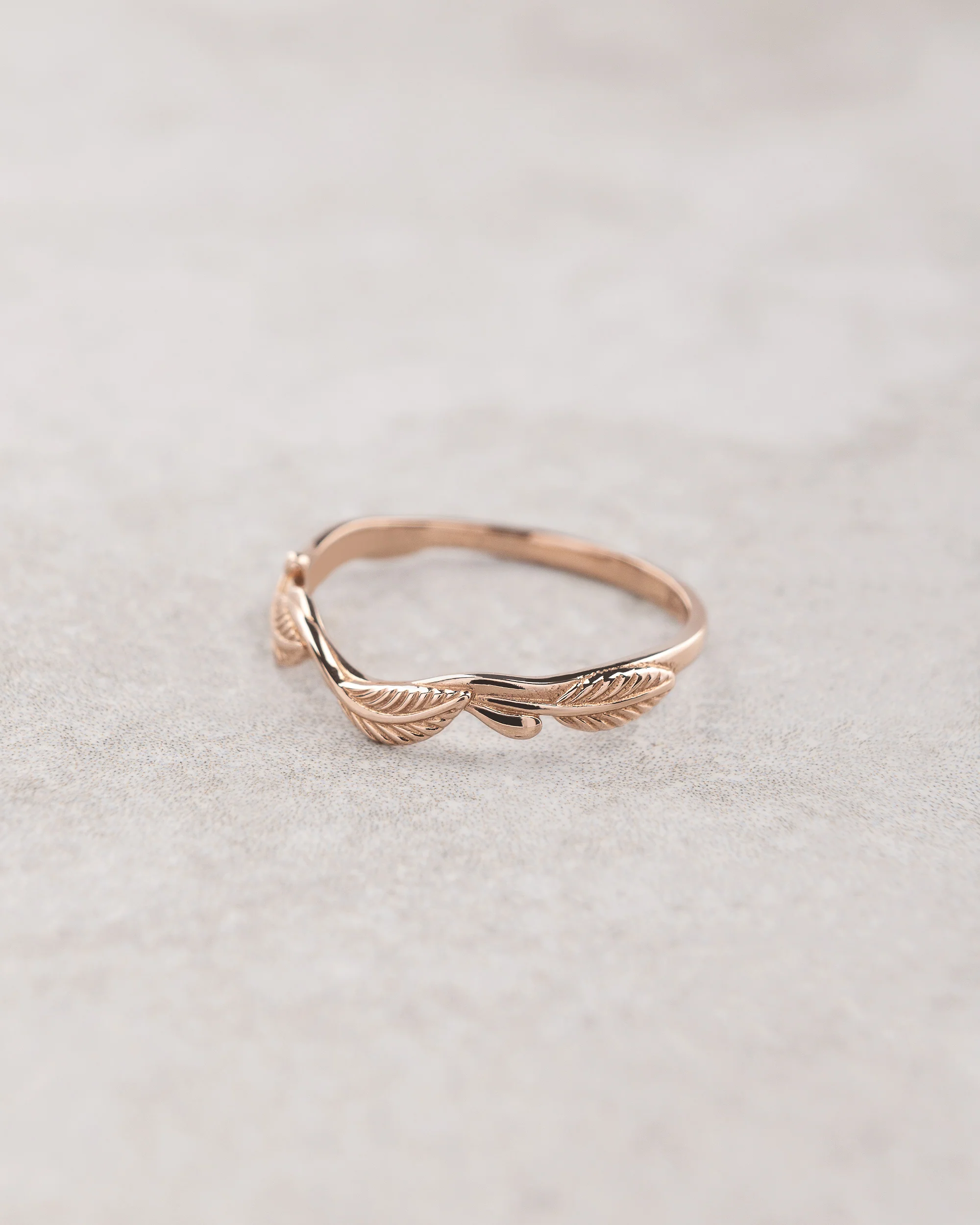 Twig wedding ring, matching band for Azalea - Image 6