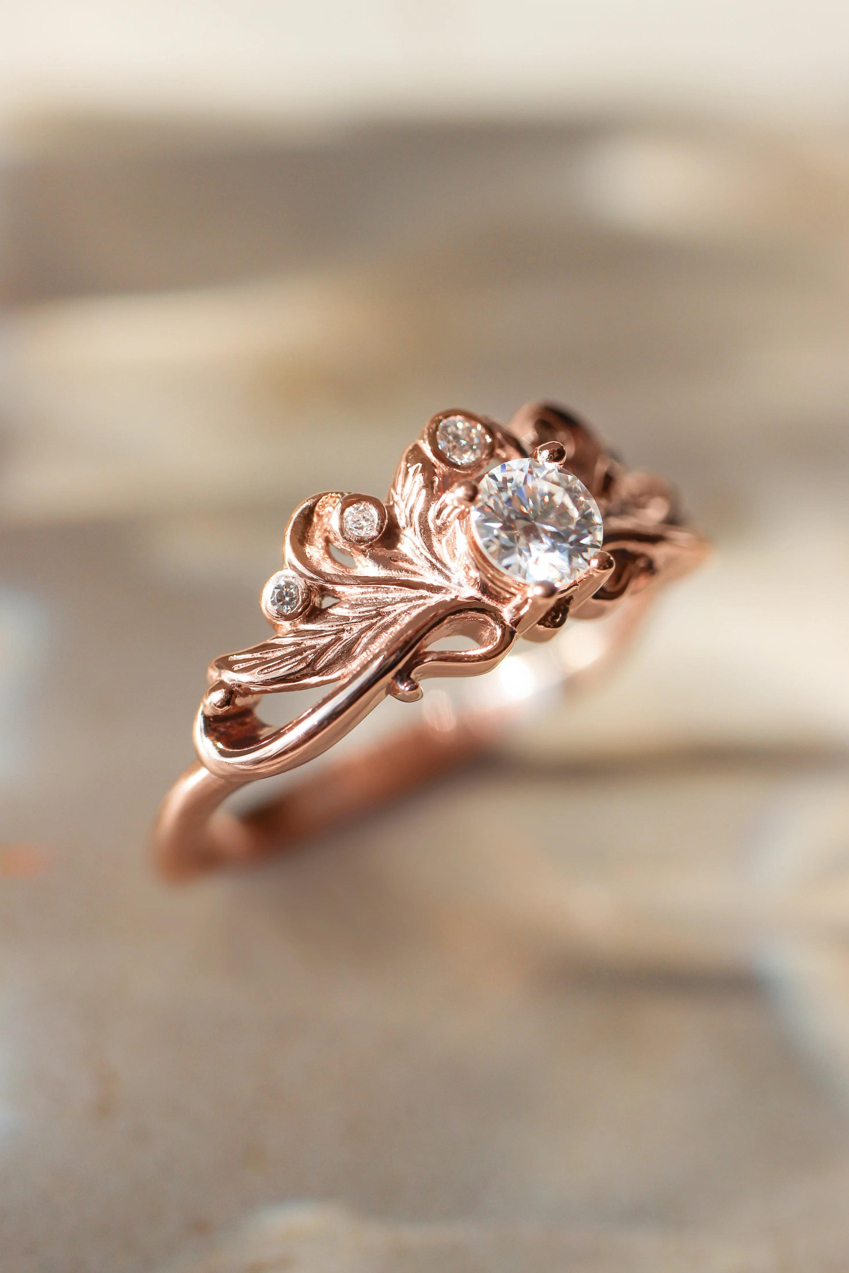 Natural diamonds bridal ring set / Damariss - Image 5